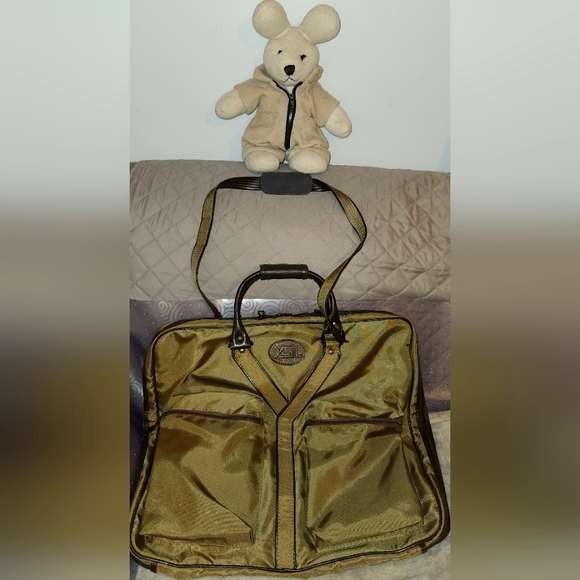 YSL Garment Bag In Army Green & Brown - Picture 3 of 17